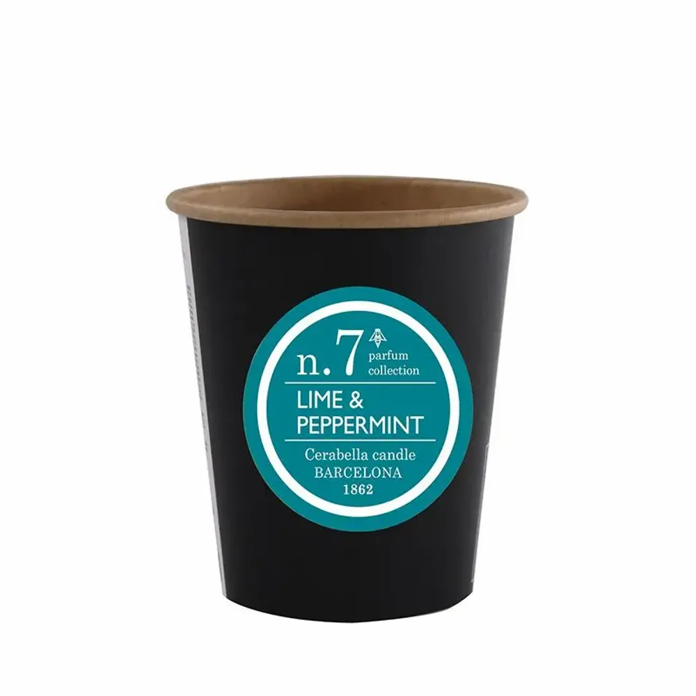 Candles - NUMBERS COLLECTION NUM.7 LIME & PEPPERMINT CANDLE REFILL - CERABELLA SL