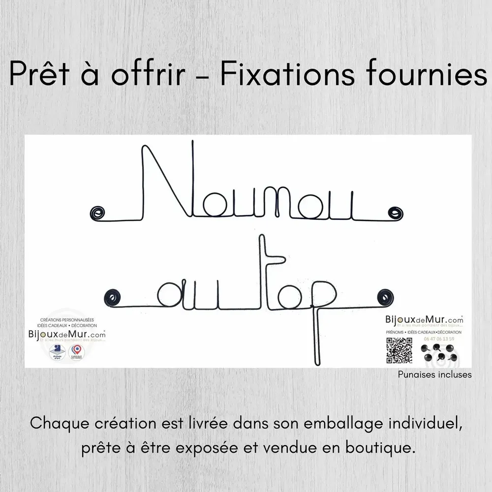 Gifts - End of school year gift "Top nanny" - Decoration - BIJOUX DE MUR