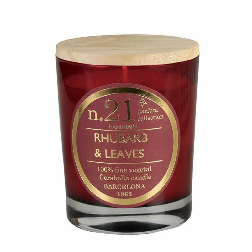 Candles - NUMBERS COLLECTION NUM.21 RHUBARB & LEAVES - CERABELLA SL