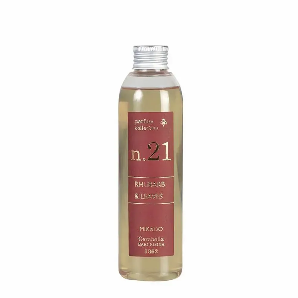 Scent diffusers - NUMBERS COLLECTION NUM.21 RHUBARB & LEAVES DIFFUSER REFILL - CERABELLA SL