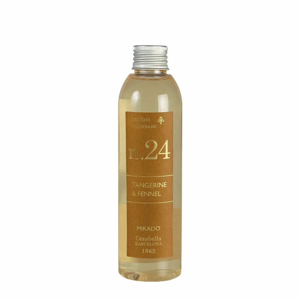 Scent diffusers - NUMBERS COLLECTION NUM.24 TANGERINE & FENNEL DIFFUSER REFILL - CERABELLA SL