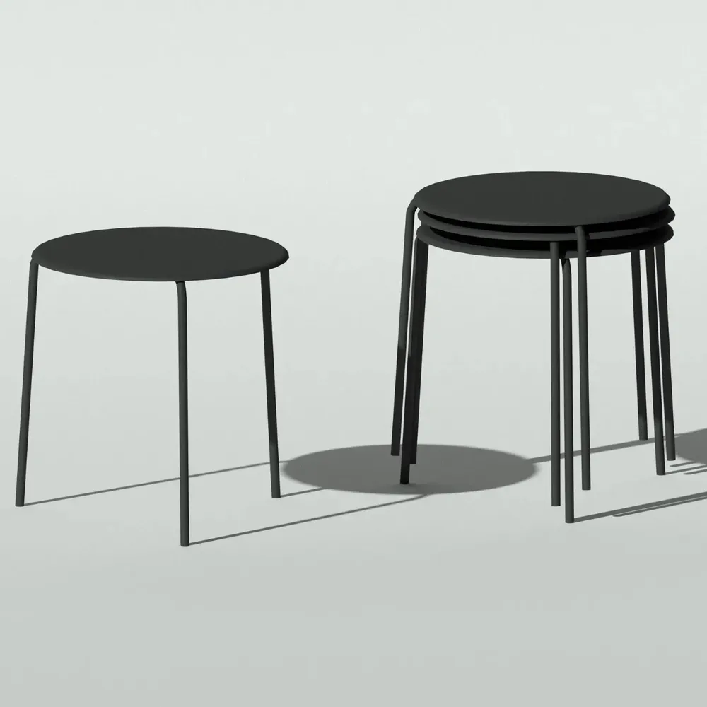 Dining Tables - ALU MITO stackable aluminum table - ALTEK ITALIA DESIGN