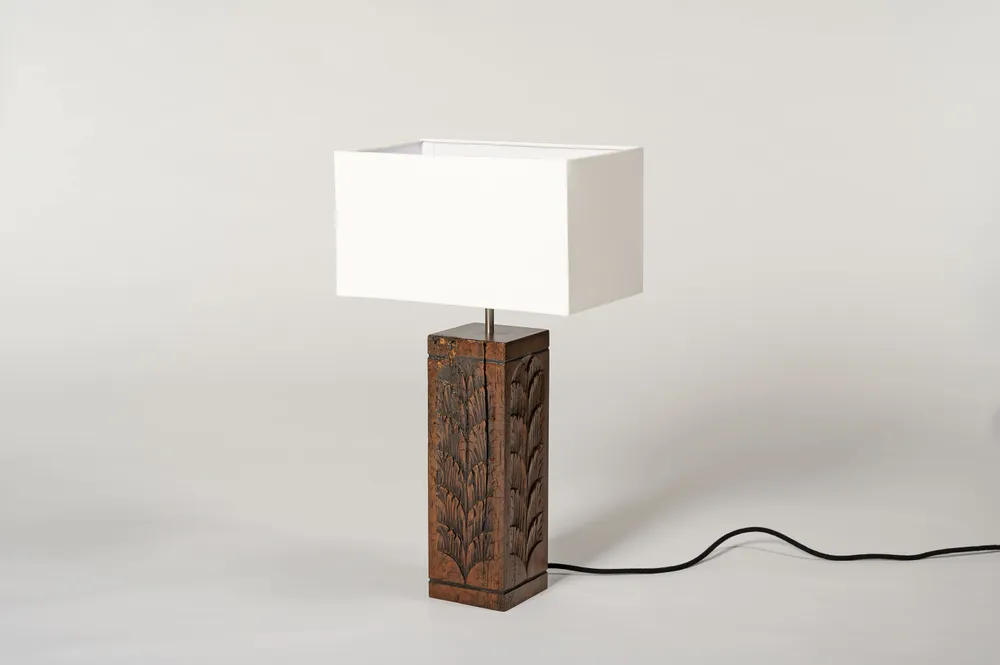 Desk lamps - The Wooden Lamp Laure - ESMERY EBENISTERIE