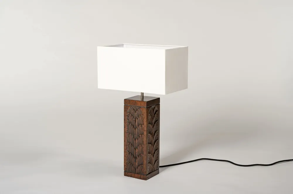 Table lamps - The Wooden Lamp Suzette - ESMERY EBENISTERIE