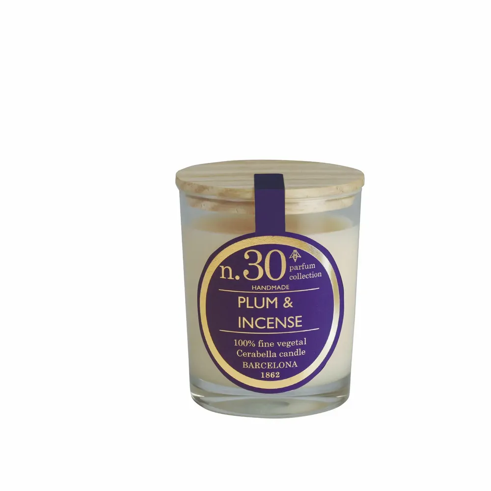 Candles - NUMBERS COLLECTION NUM.30 PLUM & INCENSE PACK OF 9 - CERABELLA SL
