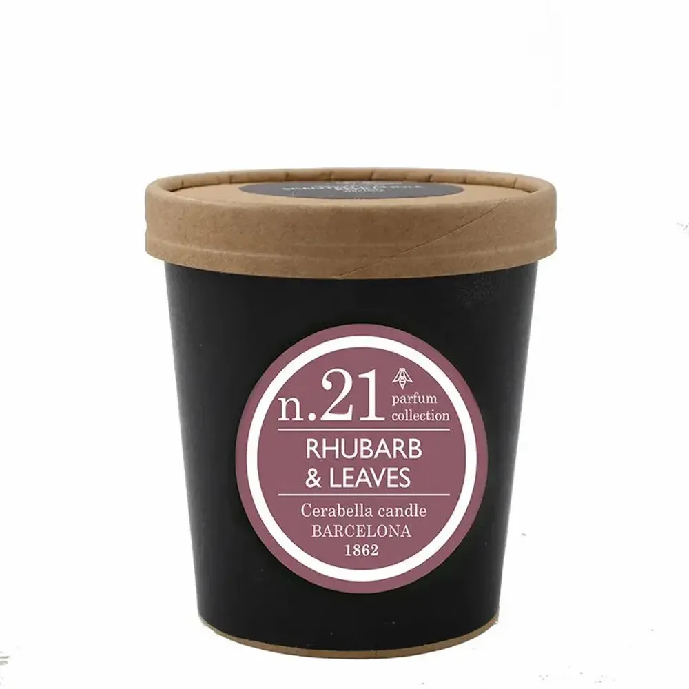 Candles - NUMBERS COLLECTION NUM.21 RHUBARB & LEAVES CANDLE REFILL - CERABELLA SL