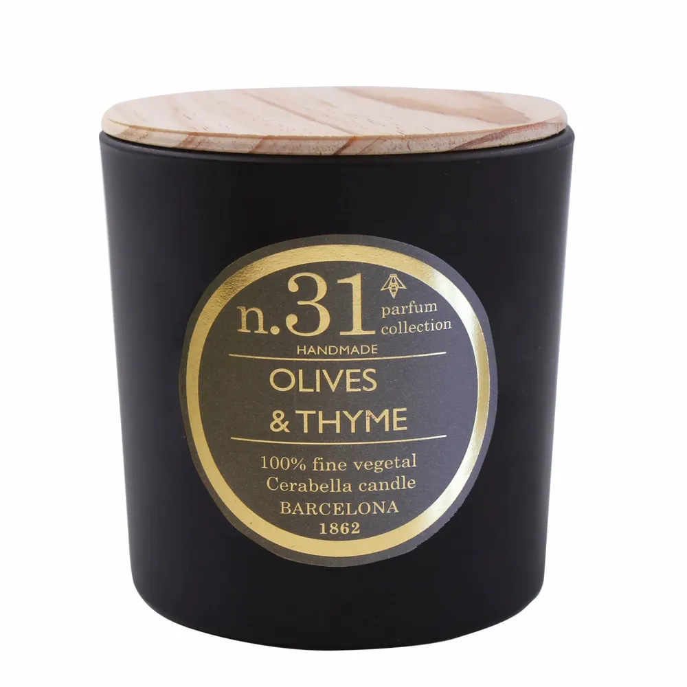 Bougies - NUMBERS NUM.31 OLIVES & THYME - CERABELLA SL