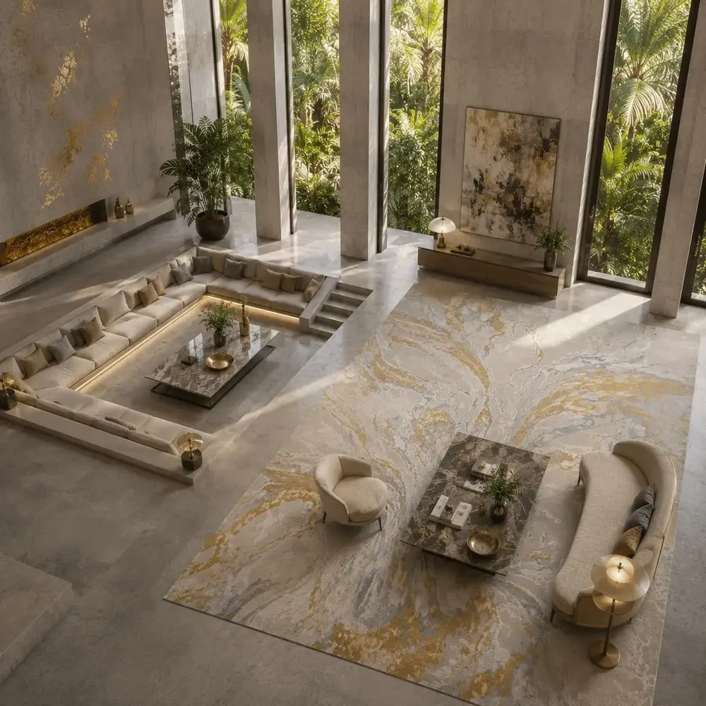 Rugs - CARPET ” THAR GOLD  " - PASSION DU TAPIS
