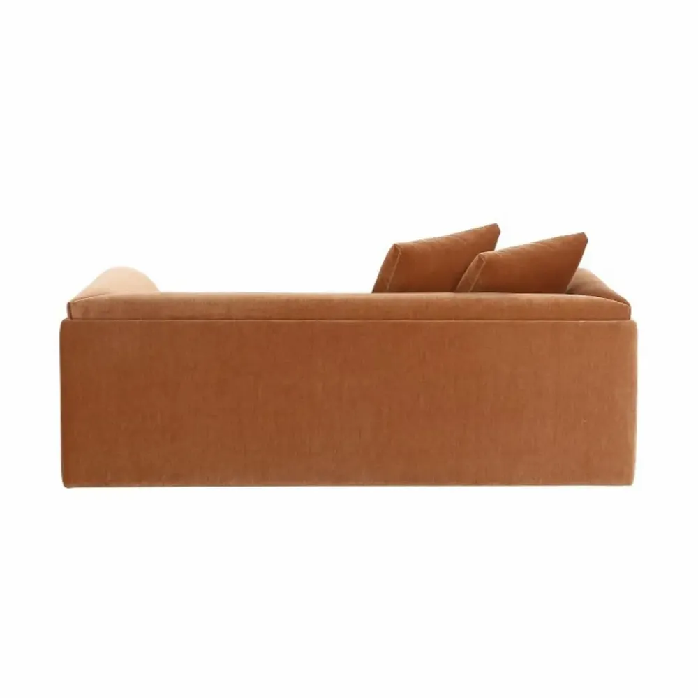 Sofas - 2 SEATER 'ALMATY' COGNAC VELVET - FANCY
