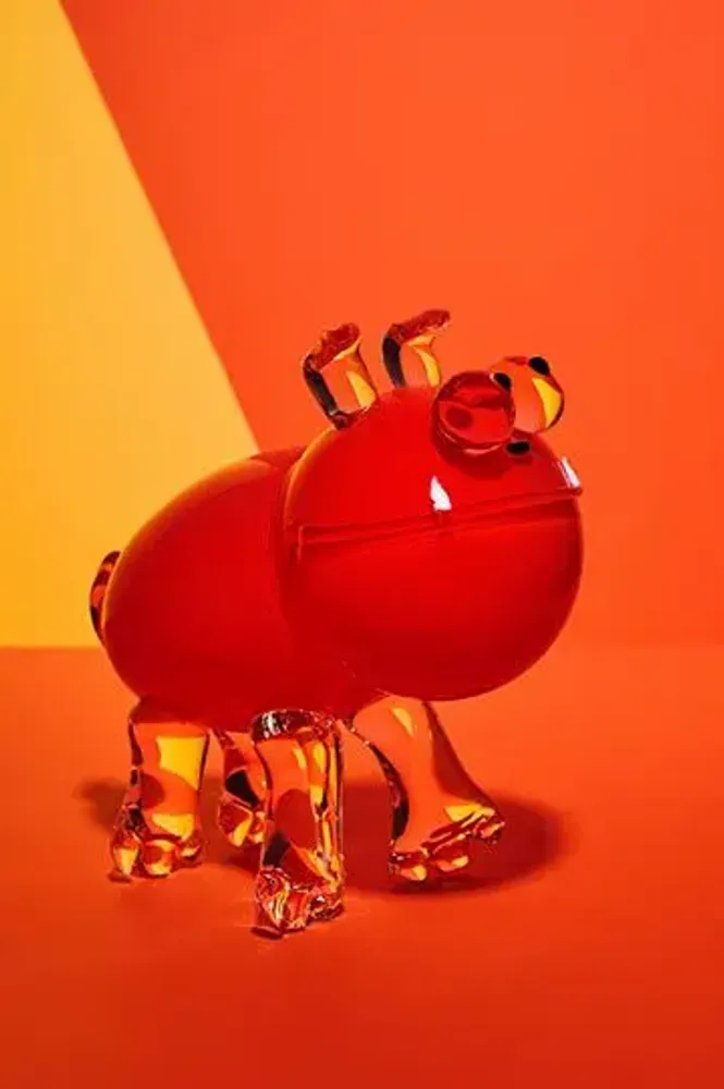 Art glass - Dog - Blown glass sculpture - CAT DESIGNER VERRIER