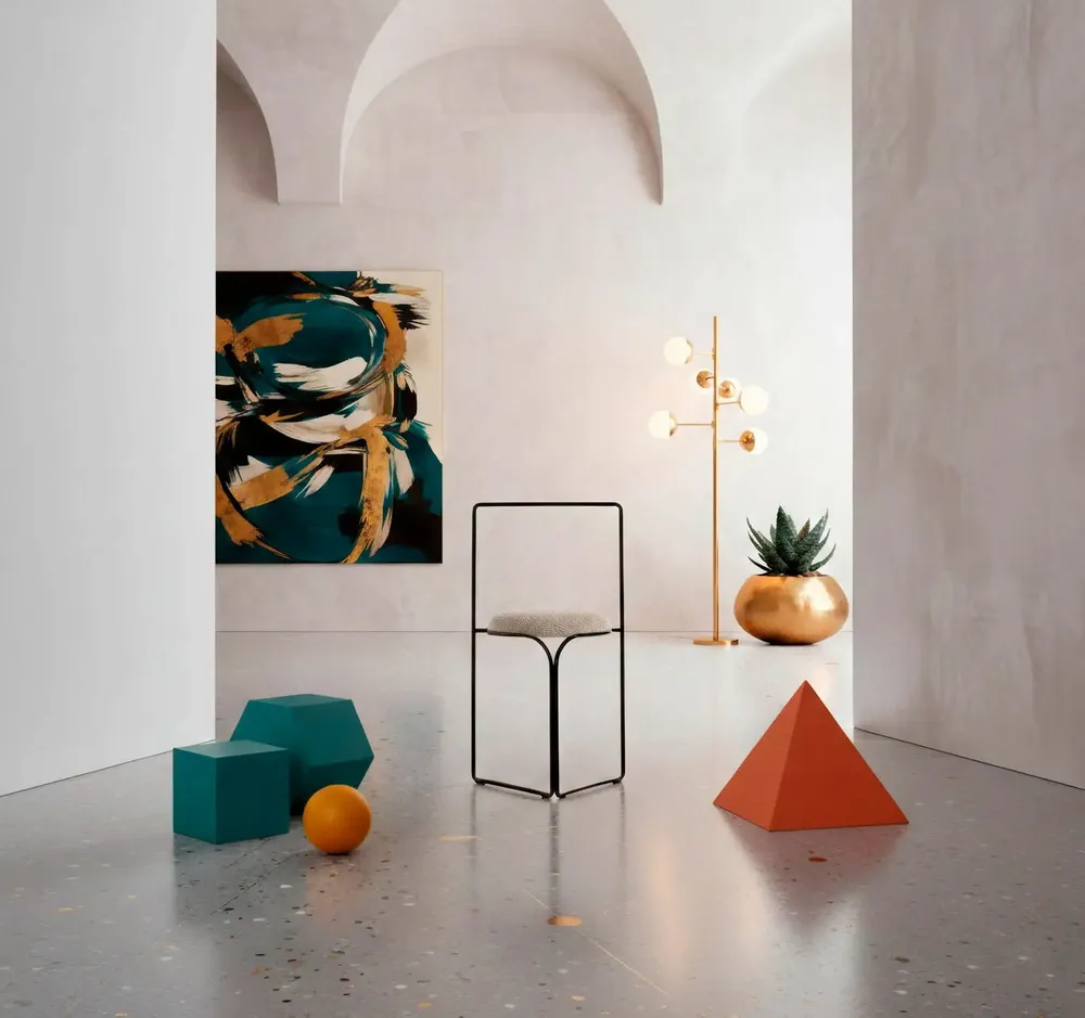 Tabourets pour collectivités - FLOW CHAIR, SCULPTURAL MINIMAL ULTRABLACK CHAIR - LAPIEGA
