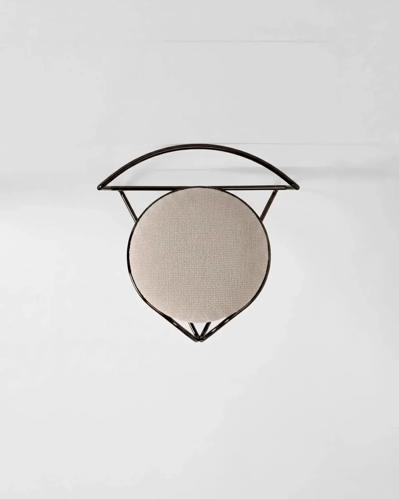 Tabourets pour collectivités - FLOW CHAIR, SCULPTURAL MINIMAL ULTRABLACK CHAIR - LAPIEGA