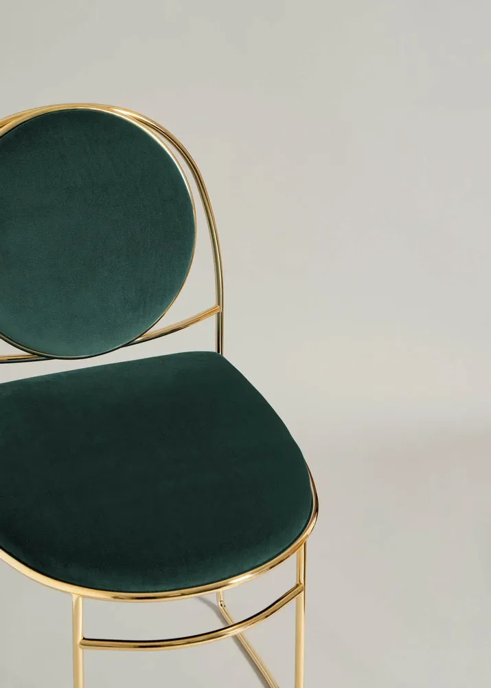 Chaises - Chaise Ducale BZ d'Enrico Girotti pour chrome lapiega et velours jaune - LAPIEGA
