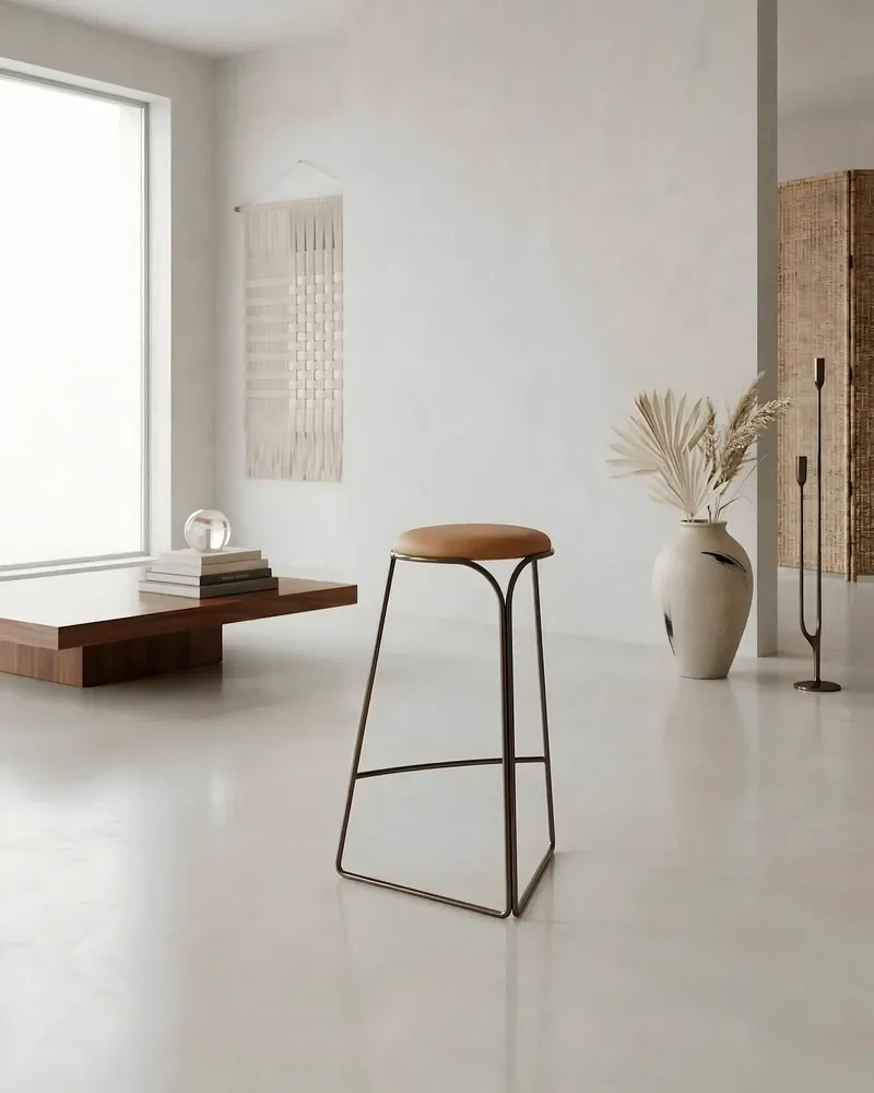 Tabourets - Tabouret de comptoir Flow Hi Stool, édition Ultrablack - LAPIEGA