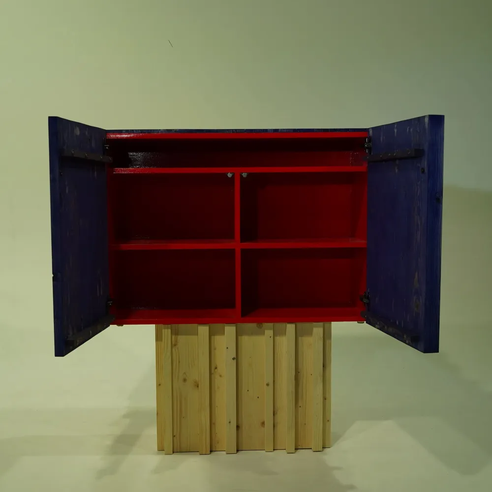 Buffets - Wooden Mosaic Cabinet - NICK VAN NECHEL