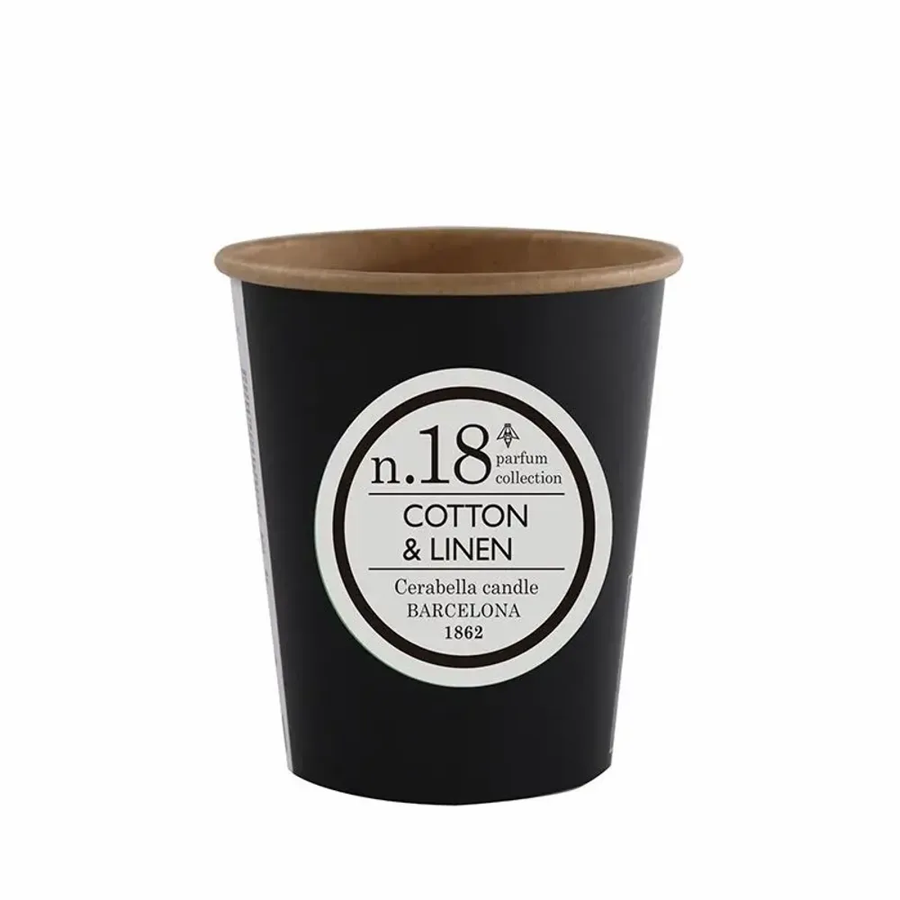 Bougies - NUMBERS NUM.18 COTTON & LINEN CANDLE REFILL - CERABELLA SL
