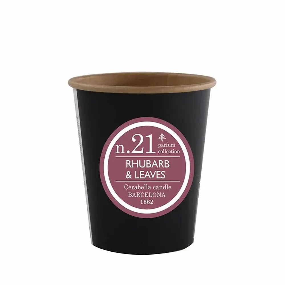 Candles - NUMBERS COLLECTION NUM.21 RHUBARB & LEAVES CANDLE REFILL - CERABELLA SL