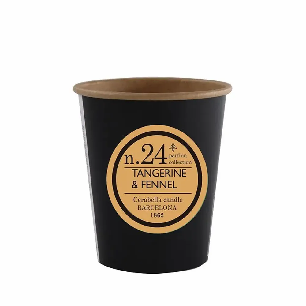 Candles - NUMBERS COLLECTION NUM.24 TANGERINE & FENNEL CANDLE REFILL - CERABELLA SL