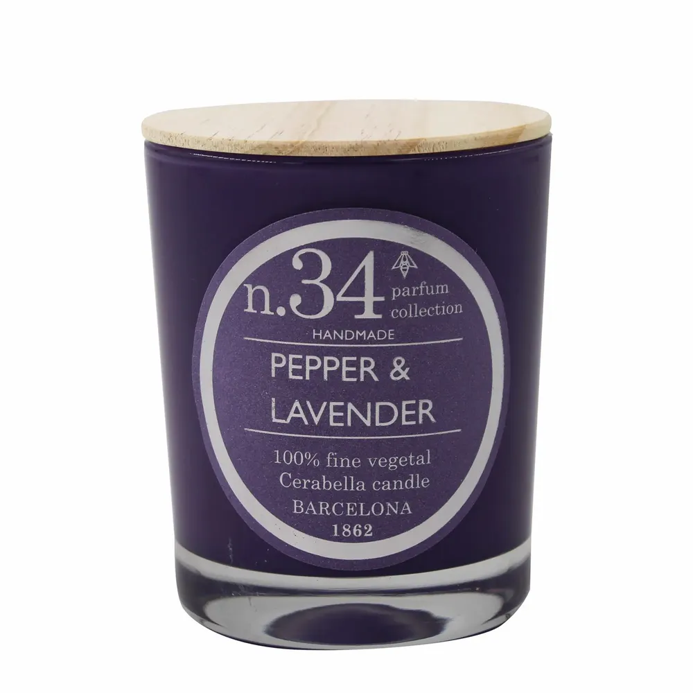 Candles - NUMBERS COLLECTION NUM.34 PEPPER & LAVENDER - CERABELLA SL