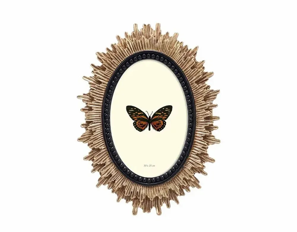 Objets de décoration - CADRE SOLEIL NOIR ET DORE 10X15CM - EMDE