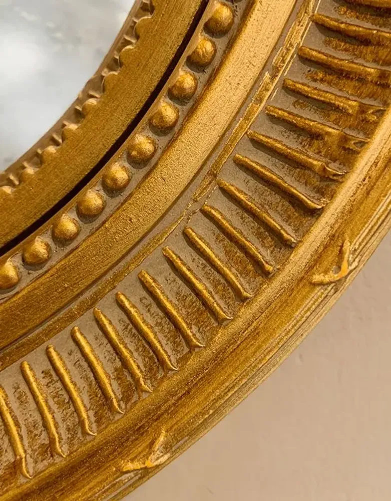 Objets de décoration - MIROIR CONVEXE DORÉ 28CM INT ET 38CM EXT - EMDE