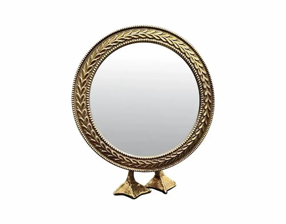 Decorative objects - FREESTANDING GOLD DUCK MIRROR 12.8X6X15.8CM - EMDE