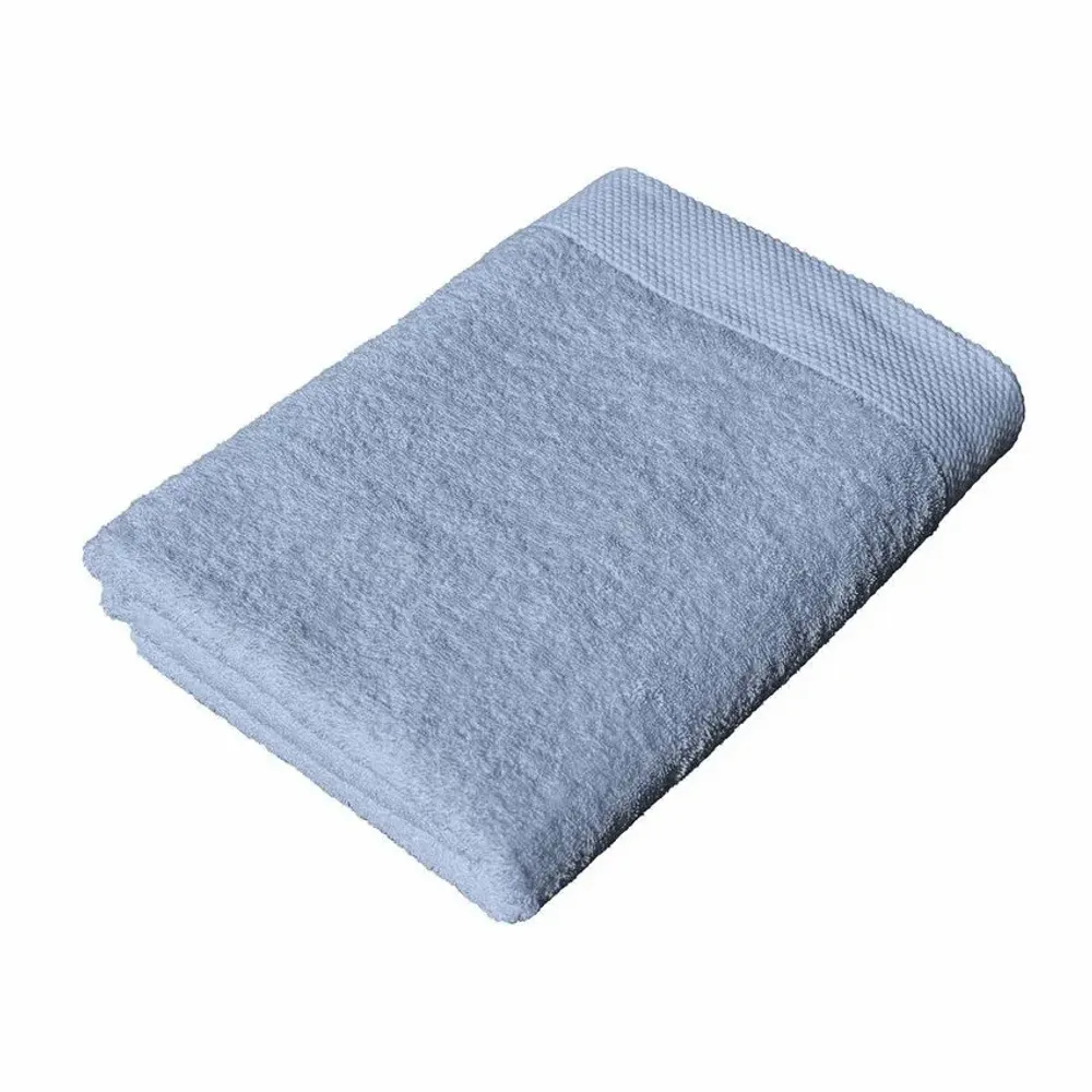 Serviettes de bain - SERVIETTE DE TOILETTE DALARÖ, BLEU CLAIR 30x50cm 100%coton 580g/m2 - BY WILLE
