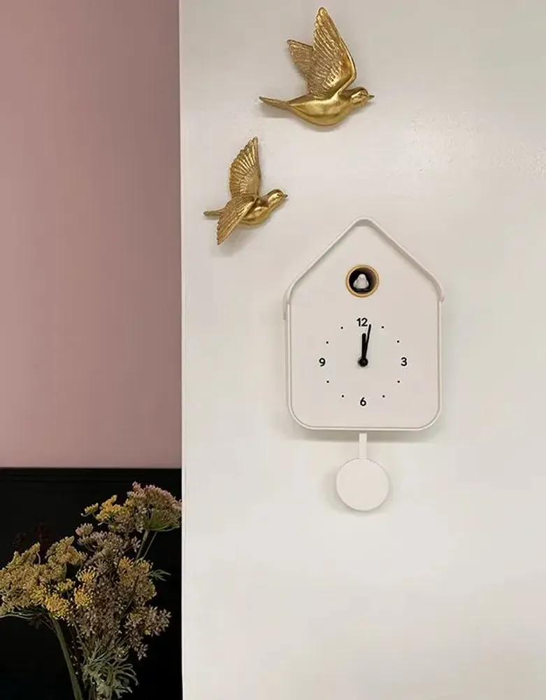 Decorative objects - WHITE CUCKOO CLOCK 20.6X39CM - EMDE
