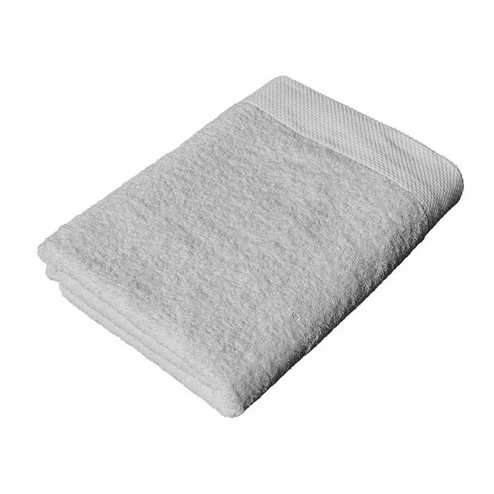 Serviettes de bain - SERVIETTE DE TOILETTE DALARÖ, GRIS ARGENTE 30x50cm 100%coton 580g/m2 - BY WILLE