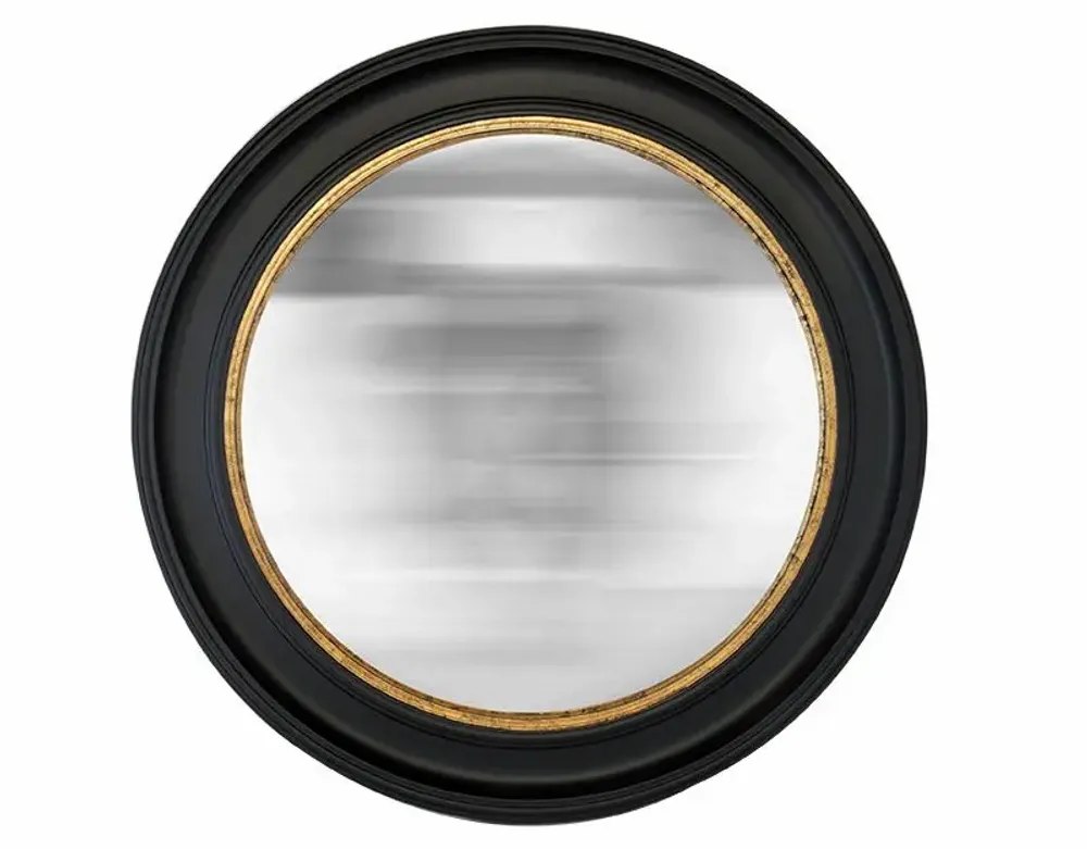 Decorative objects - ROUND BLACK CONVEX MIRROR 80CM - EMDE