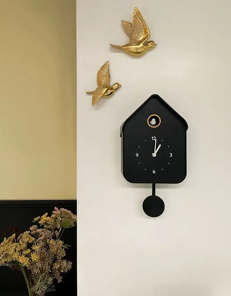 Decorative objects - BLACK CUCKOO CLOCK 20.6X39CM - EMDE
