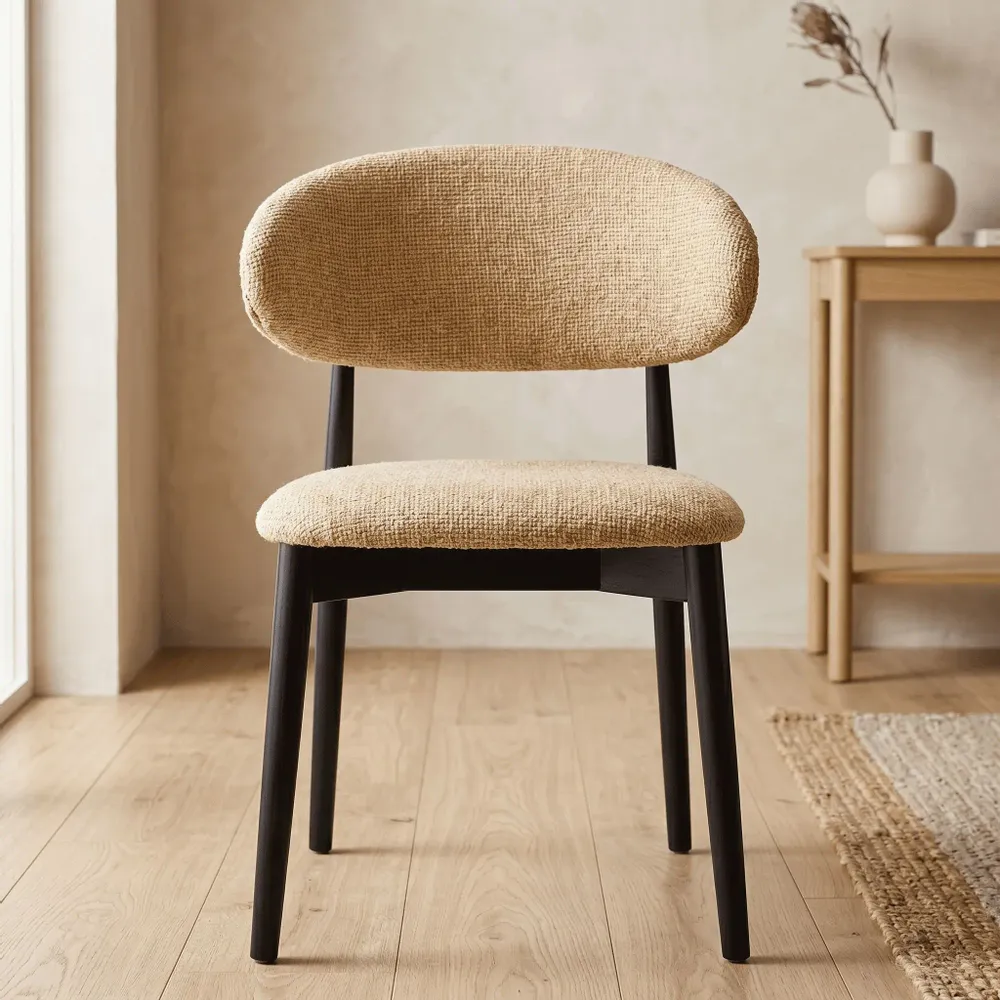 Chairs - Jaspe Black & Yellow Chair - EMPREINTE DU TEMPS