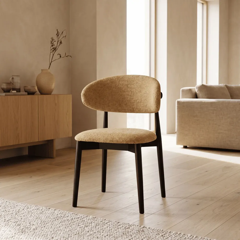 Chairs - Jaspe Black & Yellow Chair - EMPREINTE DU TEMPS
