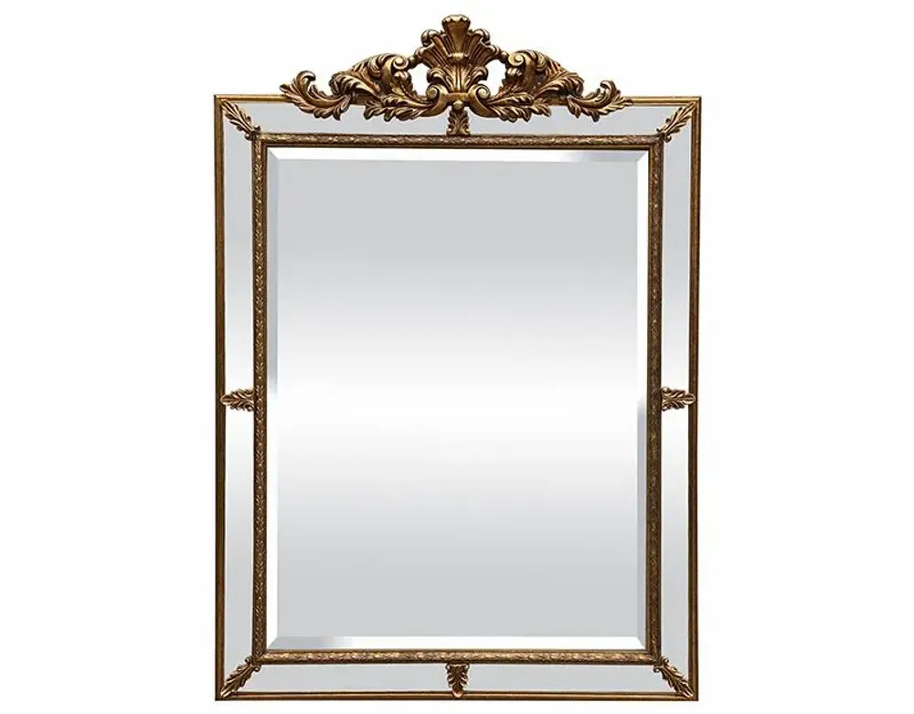 Decorative objects - VENETIAN MIRROR WITH PEDIMENT 113X80CM - EMDE