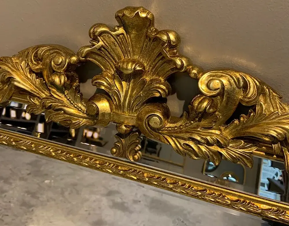Decorative objects - VENETIAN MIRROR WITH PEDIMENT 113X80CM - EMDE