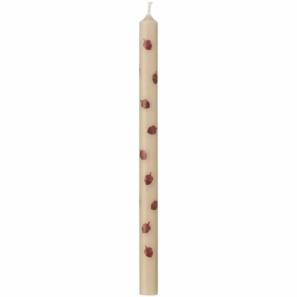 Objets de décoration - Bougies effilées aux couleurs et motifs de la saison - IB LAURSEN