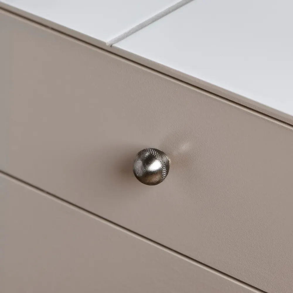 Objets de décoration - Poignée Aspect Argent Antique en Métal avec Motif Rainuré - IB LAURSEN