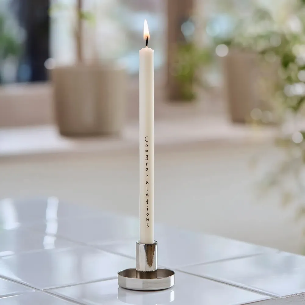 Objets de décoration - Bougeoir pour bougie de 1,3, 2,2 and 3,8 cm couleur argent - IB LAURSEN