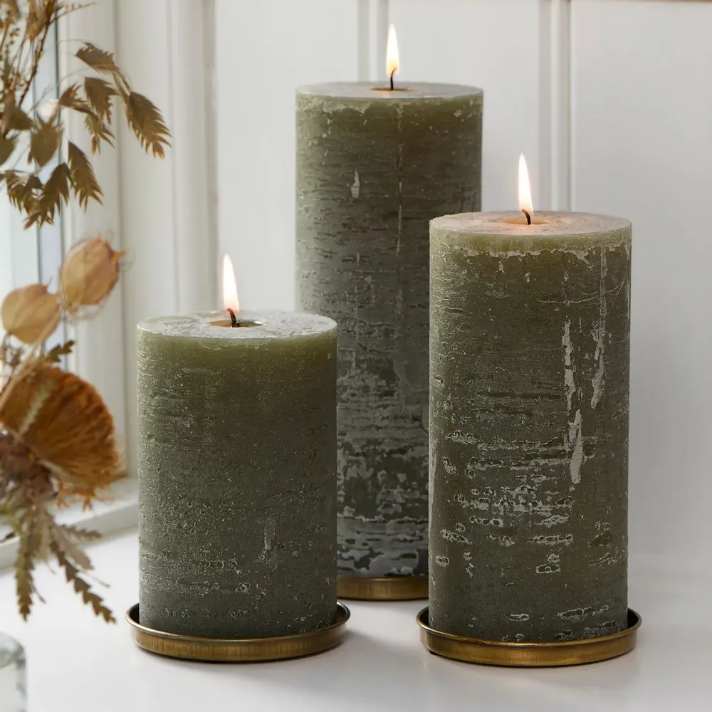 Objets de décoration - Bougies Rustiques – Nouvelle Couleur Verte - IB LAURSEN