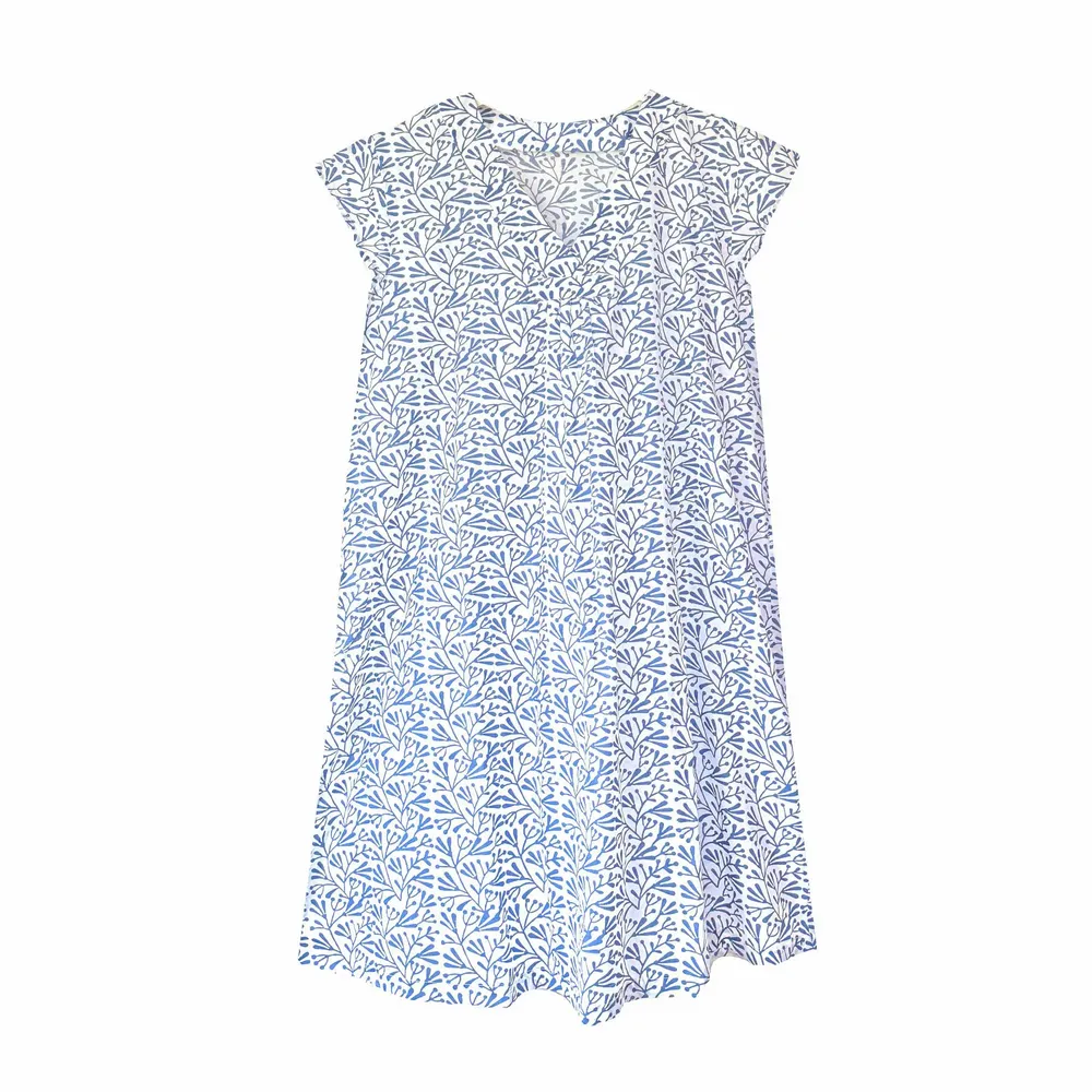 Sleepwear - Audrey Nightie: Bud Blue - LIME TREE DESIGN