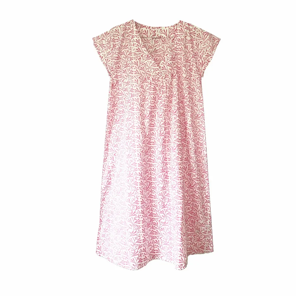Sleepwear - Audrey Nightie: Pink Bud - LIME TREE DESIGN