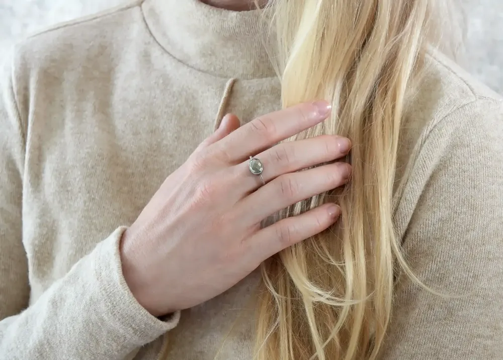 Jewelry - RING "DROP” SILVER 925 PYRITE - KARAWAN AUTHENTIC