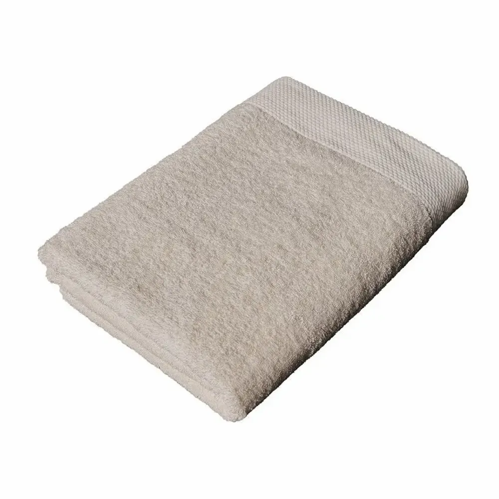 Serviettes de bain - SERVIETTE DE TOILETTE DALARÖ, SABLE 50x70cm 100 % coton, 580 g/m2 - BY WILLE