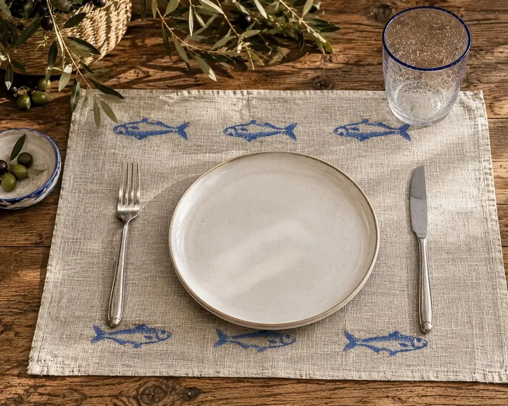 Sets de table - Set de table Sardine - ROLANDE DU DREUILH  LACE JEWEL
