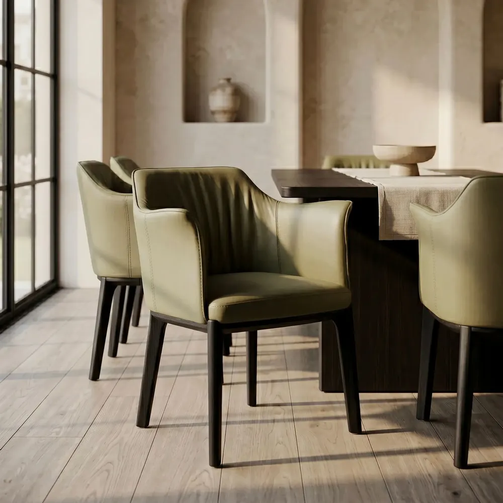 Chaises - Fauteuil Bridge Vert - EMPREINTE DU TEMPS