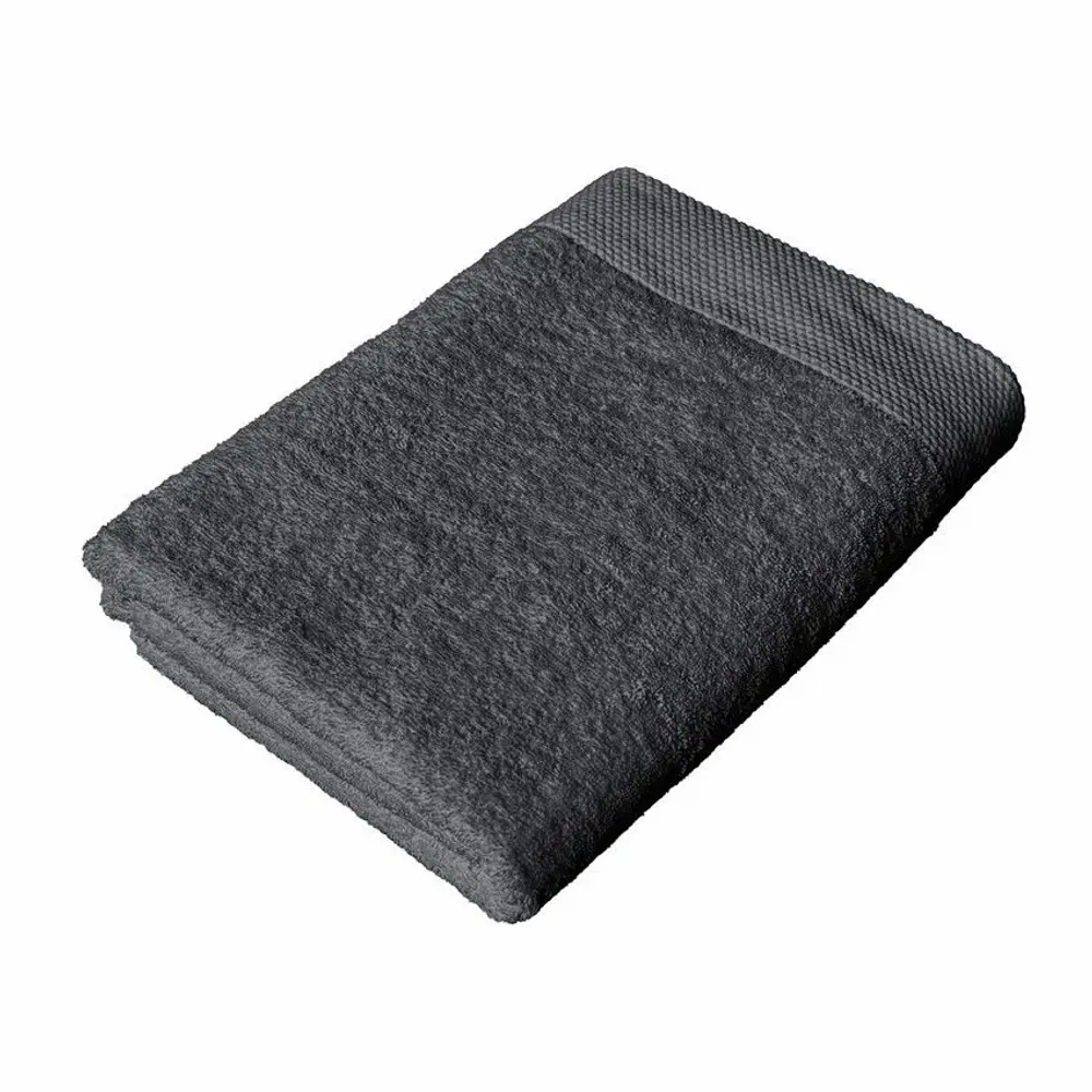 Serviettes de bain - SERVIETTE DE TOILETTE DALARÖ, GRIS FONCE 50x70cm 100 % coton, 580 g/m2 - BY WILLE