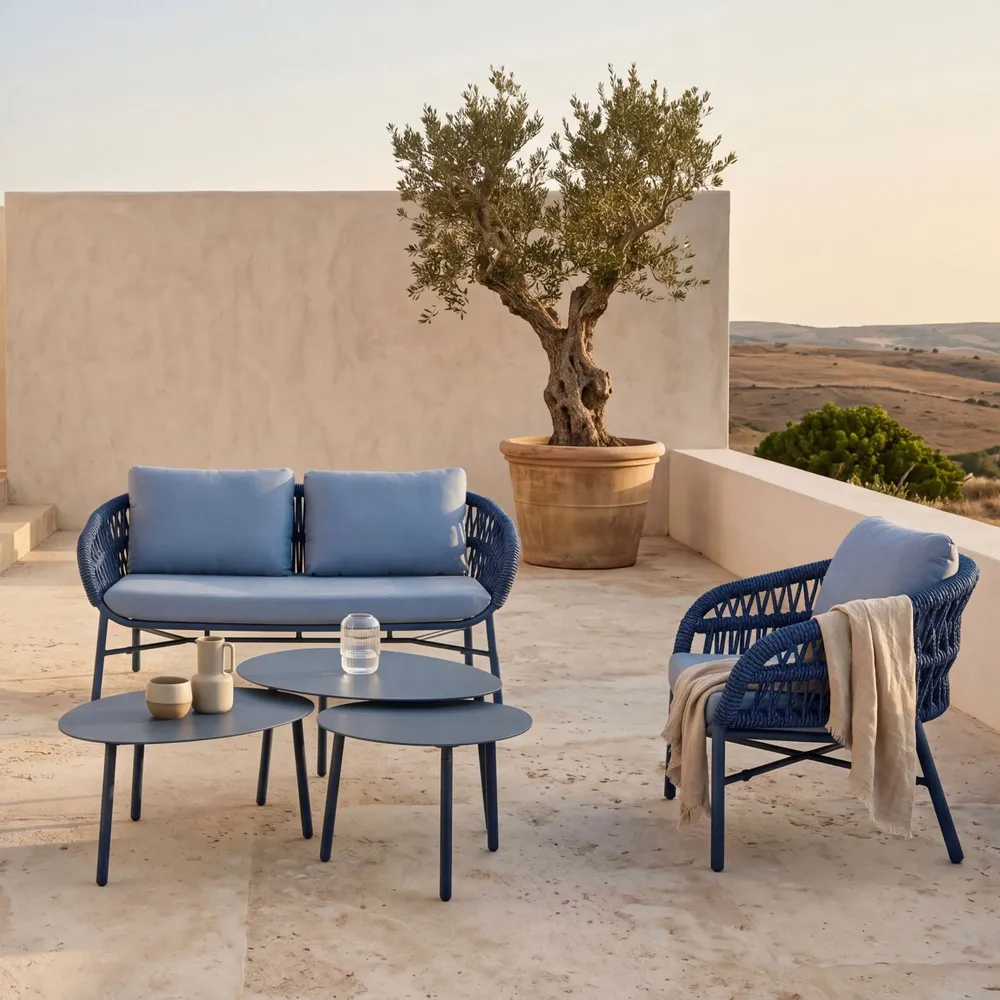 Lawn sofas   - Salon Holly Blue - EMPREINTE DU TEMPS