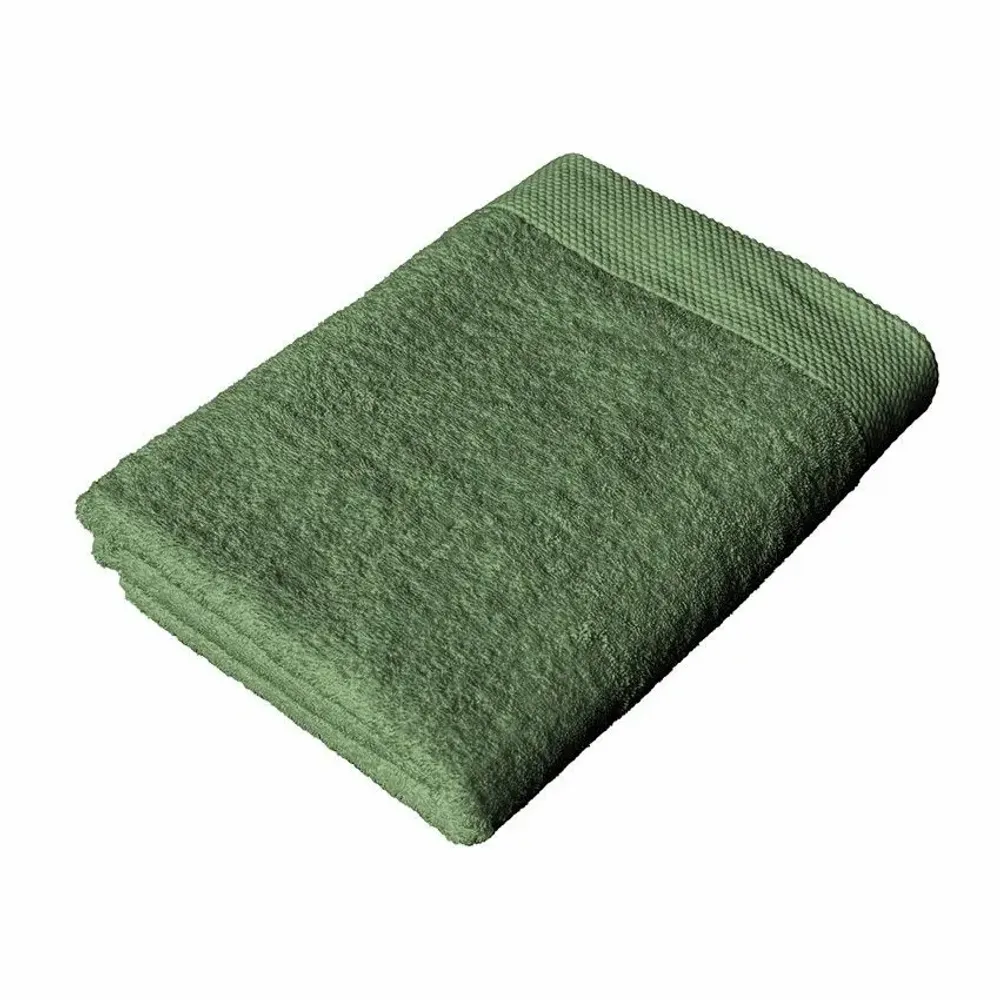 Serviettes de bain - SERVIETTE DE TOILETTE DALARÖ, VERT FONCE 50x70cm 100 % coton, 580 g/m2 - BY WILLE