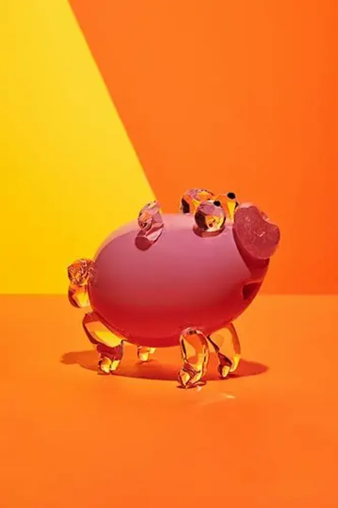 Art glass - Pig - Blown glass sculpture - CAT DESIGNER VERRIER