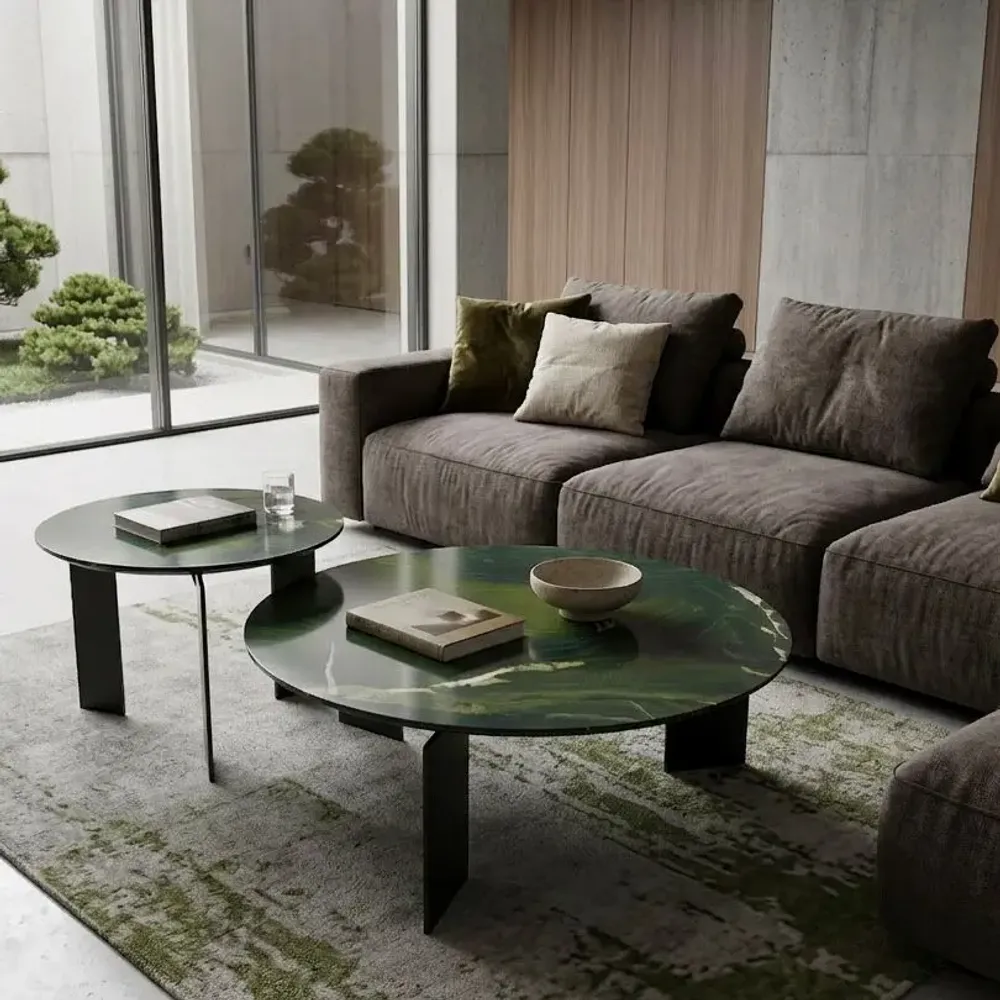 Coffee tables - Duo de tables basses Elynora - EMPREINTE DU TEMPS